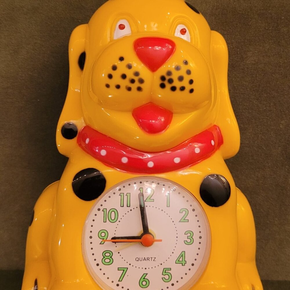 Dog alarm clock with sounds